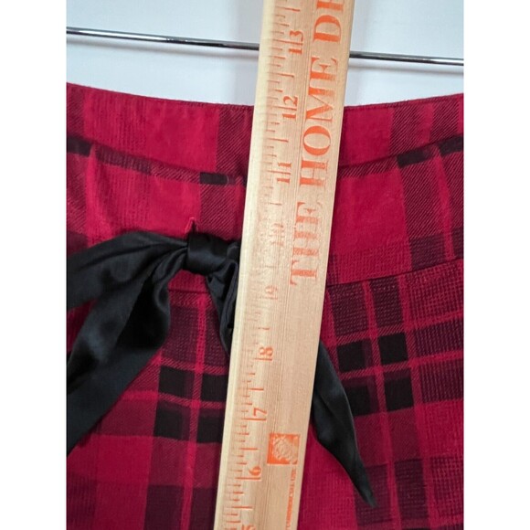 Soma Buffalo Plaid Pajama Set Stretch Red Black Size XL Button Up Collar Pants - Picture 13 of 16